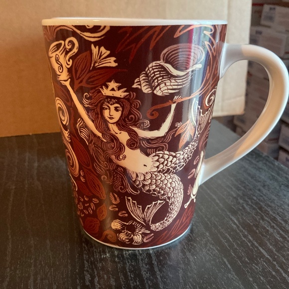 Starbucks 2008 anniversary coffee mugs with split tail mermaid    H219 - Picture 3 of 3